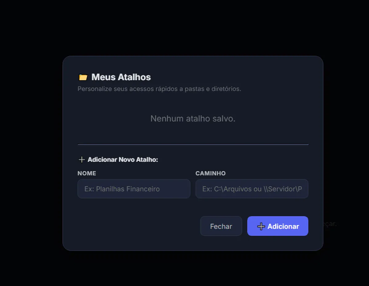 Atalhos para demandas recorrentes de TI.