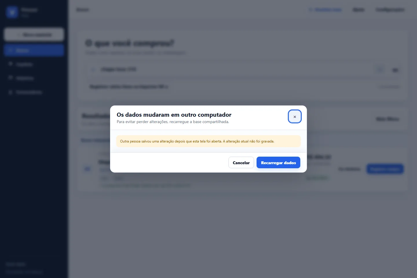 Conflito entre duas edições do catálogo.